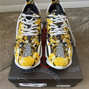 VERSACE SAVAGE BAROCCO CHAIN REACTION SNEAKERS